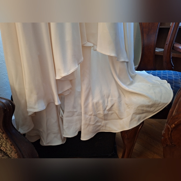 Sassi Holford Cream Strapless Wedding Dress - Picture 5 of 11